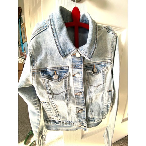 Girls Size 8 Old Navy Denim Light Blue Jacket Mini on Back - Picture 8 of 8